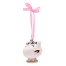 Disney Christmas Beauty & The Beast's Chip and Mrs Potts' Set of 2 Resin Hanging Decorations