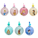 Disney Princesses Set of 7 Colourful Feather-Filled Pom Pom Baubles in Gift Box
