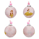 Disney Princesses Set of 7 Colourful Feather-Filled Pom Pom Baubles in Gift Box