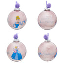 Disney Princesses Set of 7 Colourful Feather-Filled Pom Pom Baubles in Gift Box