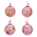 Disney Princesses Set of 7 Colourful Feather-Filled Pom Pom Baubles in Gift Box