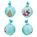 Disney Princesses Set of 7 Colourful Feather-Filled Pom Pom Baubles in Gift Box