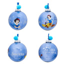 Disney Princesses Set of 7 Colourful Feather-Filled Pom Pom Baubles in Gift Box