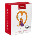 Disney Tangled Rapunzel & Pascal Heart Hanging Christmas Ornament