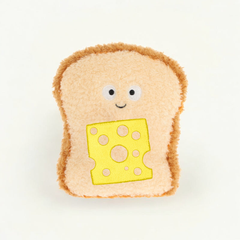 Keeleco Snackies Cheese on Toast Plush Toy (100% Recycled) - 12cm