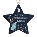 'Love You to The Stars and Back' Hare Hanging Decoration - 9cm