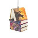 Harry Potter Stacked Books & Wand Christmas Ornament