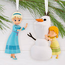 Disney Frozen Elsa, Anna & Olaf Christmas Ornaments – 2 Pack