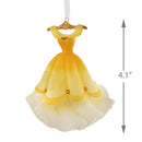 Disney Beauty and the Beast Belle Yellow Dress Ceramic Christmas Ornament