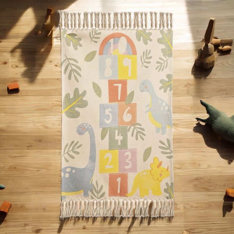 PRE-ORDER Petit Cheri Hopscotch Dinosaur Rug