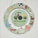 Story Time Farmyard Old MacDonald Hanging Wreath Plaque