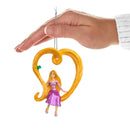 Disney Tangled Rapunzel & Pascal Heart Hanging Christmas Ornament