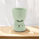 Hestia Teal Bow Bouquet Vase - 22cm