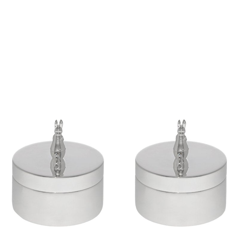 Peter Rabbit Silverplated First Tooth and Curl Set in Branded Box