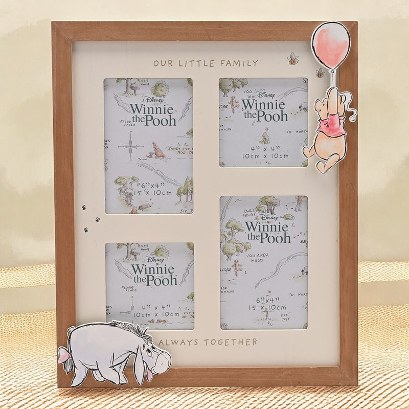 Disney Winnie The Pooh 'Our Little Family - Always Together' Multi-Aperture Frame