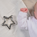 PRE-ORDER Bambino Silver Plated Star Rattle with Luxury Packaging