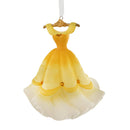 Disney Beauty and the Beast Belle Yellow Dress Ceramic Christmas Ornament