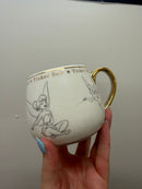 MARKED Disney Classic Collectable Tinkerbell Mug with Sage Green Accent in Gift Box