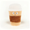 Keeleco Snackies Coffee Cup Plush Toy (100% Recycled) - 18cm