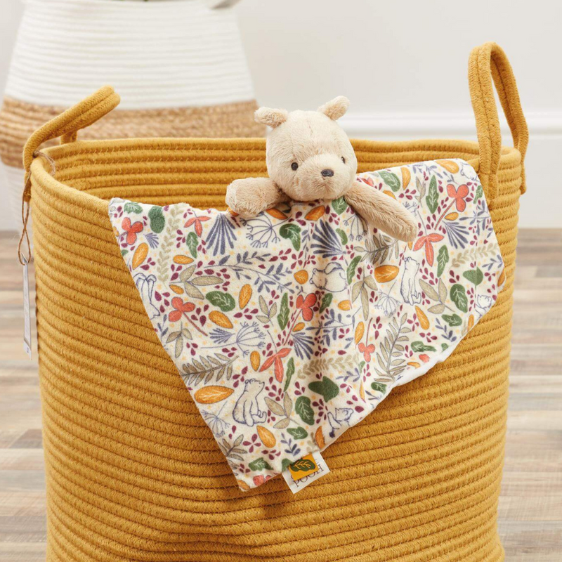 Disney Classic Winnie the Pooh Luxury 'Always and Forever' Gift Boxed Floral Comfort Blanket