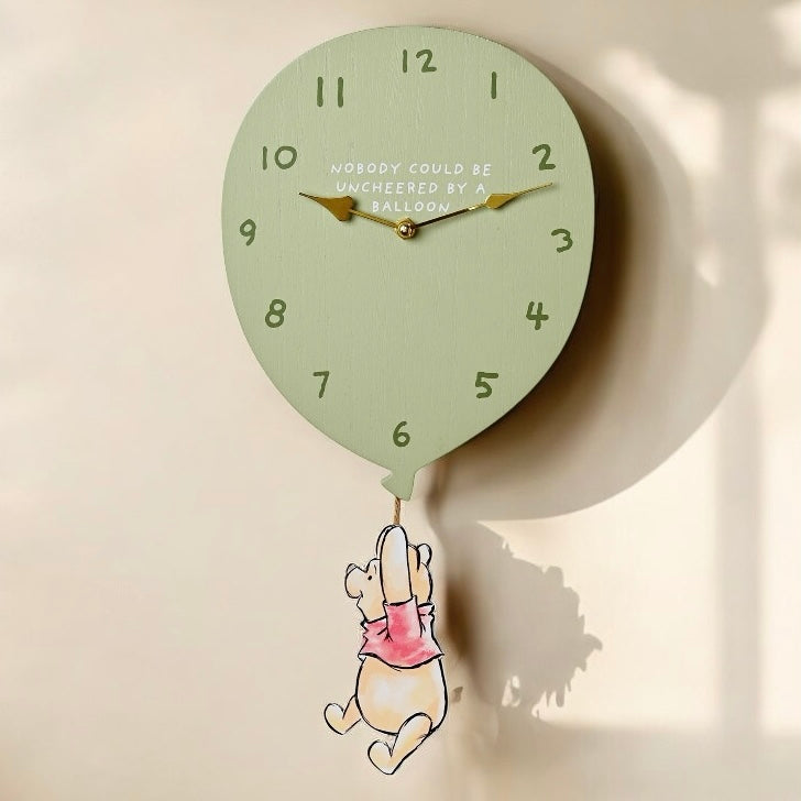 Disney Winnie The Pooh 'Nobody Could Be Uncheered' Balloon Small Wall Clock