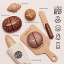 Wooden Artisan Bread & Knife Set – Pretend Bakery Play Food by Le Toy Van