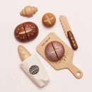 Wooden Artisan Bread & Knife Set – Pretend Bakery Play Food by Le Toy Van