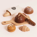 Wooden Artisan Bread & Knife Set – Pretend Bakery Play Food by Le Toy Van