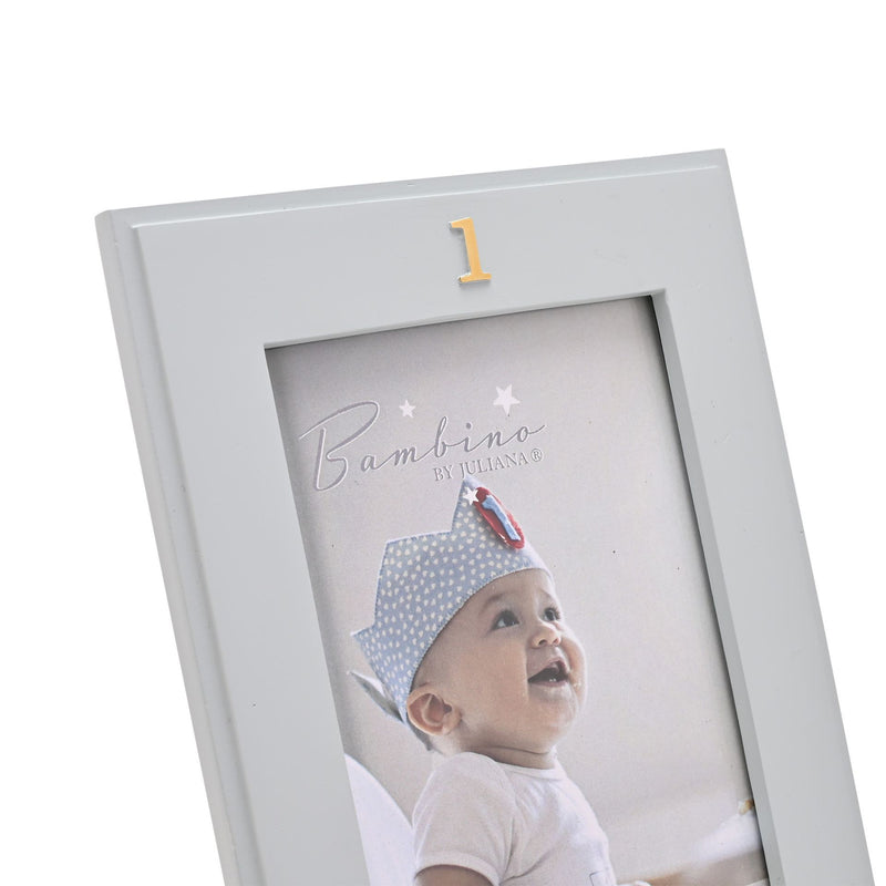 Bambino 1st Birthday Blue Resin Photo Frame - 4" x 6"