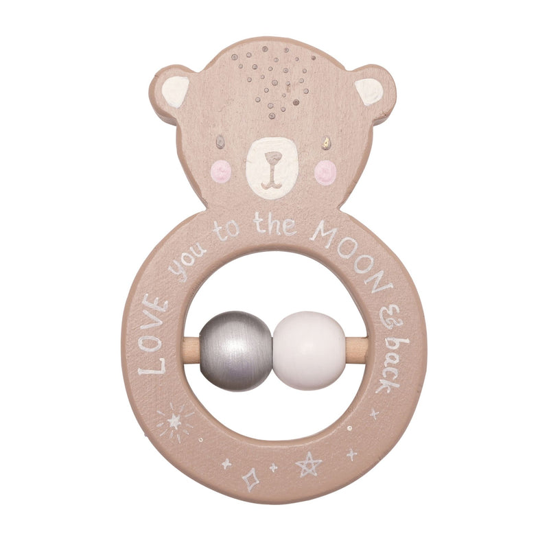 PRE-ORDER Bambino Bodhi the Bear Wooden Rattle