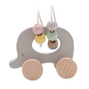 Bambino Elody the Elephant Wooden Small Wire and Bead Toy