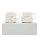 Bambino New Mummy and Daddy Set of 2 Mugs in Gift Box