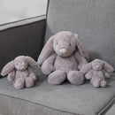 PRE-ORDER Bambino Plush Grey Small Rabbit Soft Toy - 13cm