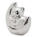 Bambino Silver Plated Bear & Moon Money Box