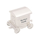 PRE-ORDER Bambino Silver Plated First Tooth and Curl Train Set With Two Carriages - Gift Boxed