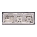 PRE-ORDER Bambino Silver Plated First Tooth and Curl Train Set With Two Carriages - Gift Boxed