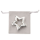 PRE-ORDER Bambino Silver Plated Star Rattle with Luxury Packaging