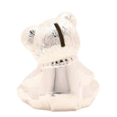 Bambino Silver Plated Teddy Bear with Book Money Box