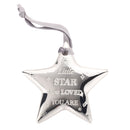 Bambino Silver Plated 'Little Star How Loved You Are' Star Plaque with Luxury Packaging