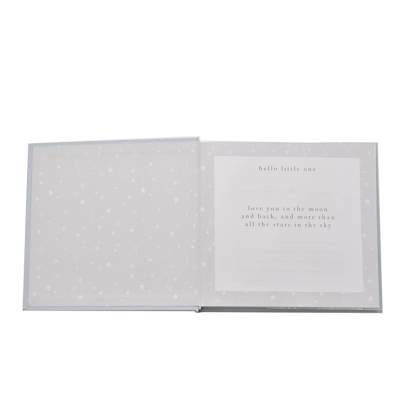 PRE-ORDER Bambino 'Beautiful Baby Boy' Blue Photo Album with Silver Teddy Decal