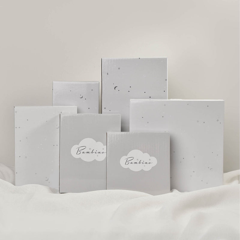 PRE-ORDER Bambino 'Beautiful Baby Boy' Blue Photo Album with Silver Teddy Decal