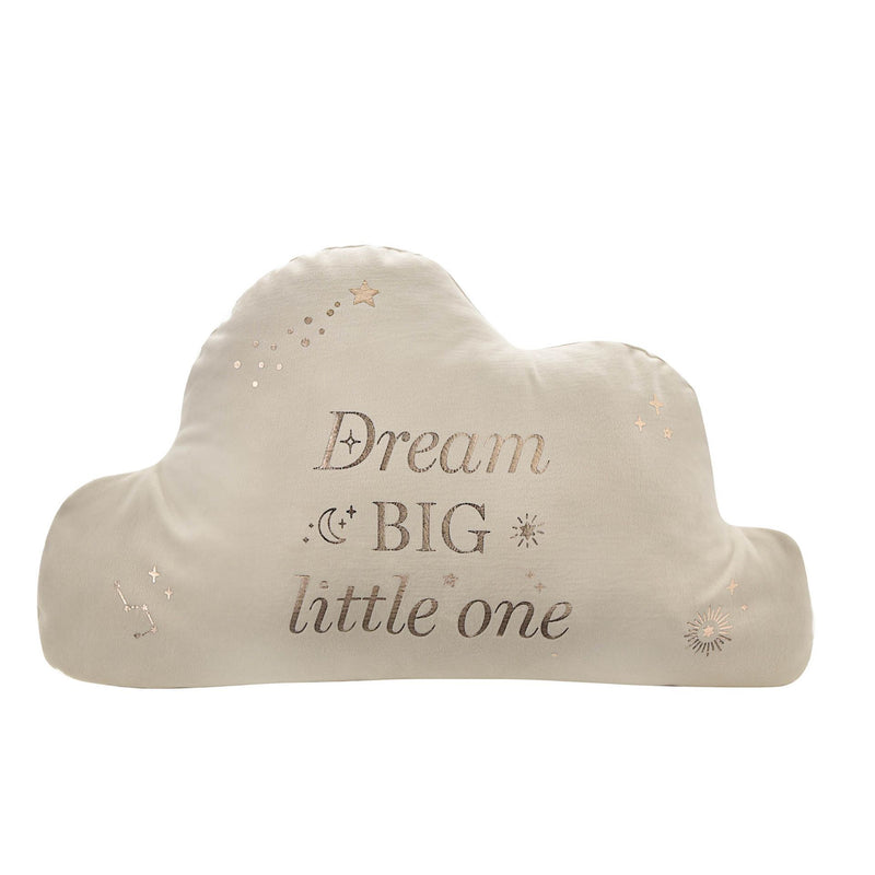 Bambino 'Dream Big Little One' Velvet Cloud Cushion