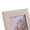 Bambino 'Granddaughter' Pink Resin Photo Frame - 4" x 6"