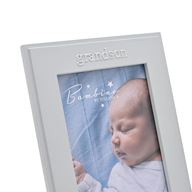 Bambino 'Grandson' Blue Star Photo Frame - 4" x 6"