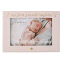 Bambino 'My First Granddaughter' Pink Photo Frame - 6" x 4"