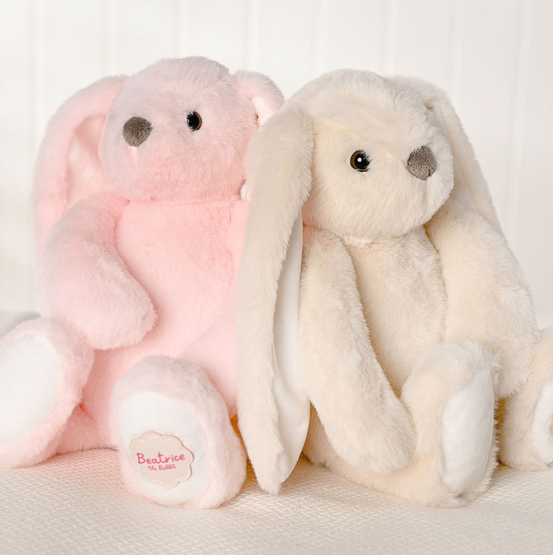 Beatrice the Bunny Softie – Pink Plush Rabbit Toy in House Gift Box (30cm)
