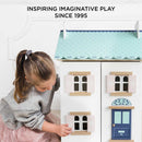Bluebelle Wooden Dolls House with Opening Shutters & Hidden Attic Space by Le Toy Van