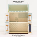 Bluebelle Wooden Dolls House with Opening Shutters & Hidden Attic Space by Le Toy Van