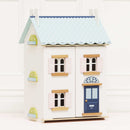 Bluebelle Wooden Dolls House with Opening Shutters & Hidden Attic Space by Le Toy Van