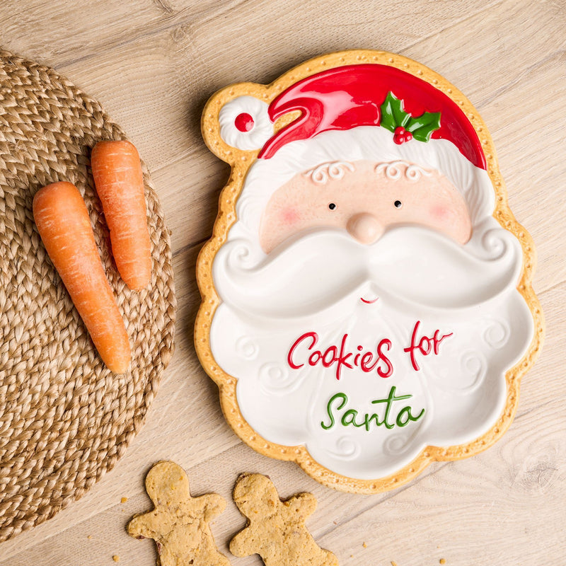 Ceramic Cookies for Santa Plate